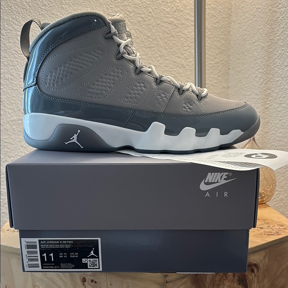 Nike Air Jordan 9 Retro Gray Men's Shoes